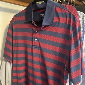 Brooks Brothers Blue and Red Striped Polo